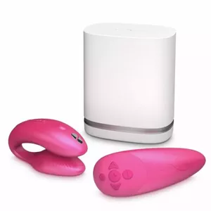 WE VIBE CHORUS COUPLES VIBRATOR WITH SQUEEZE CONTROL - PINK