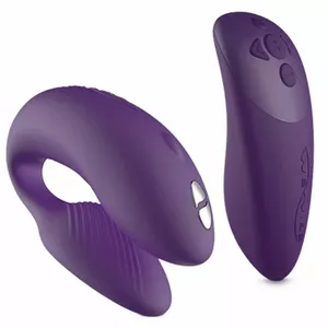 WE VIBE CHORUS COUPLES VIBRATOR WITH SQUEEZE CONTROL - PURPLE