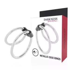 DARKNESS DOUBLE METAL RING  PENIS