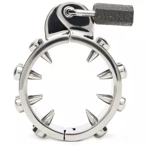 METAL HARD COCK RING CHASTITY
