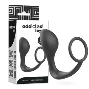 ADDICTED TOYS ANAL PLUG WITH BLACK SILICONE RING