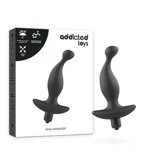 ADDICTED TOYS ANAL MASSAGER WITH BLACK VIBRATION