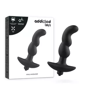ADDICTED TOYS ANAL MASSAGER WITH BLACK VIBRATION