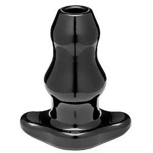 PERFECT FIT DOUBLE TUNNEL PLUG L LARGE - BLACK