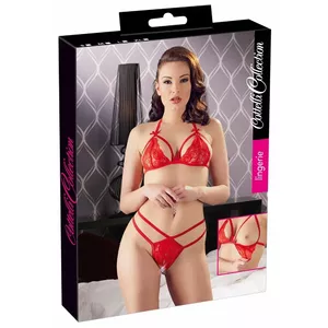 Lace set red M