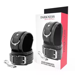 DARKNESS BLACK ADJUSTABLE CUFFS WITH DOUBLE REINFORCED TAPE